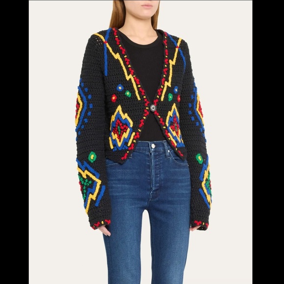 MOTHER Denim “In A Puff” Cardigan in Diamond In The Rough - Picture 4 of 15